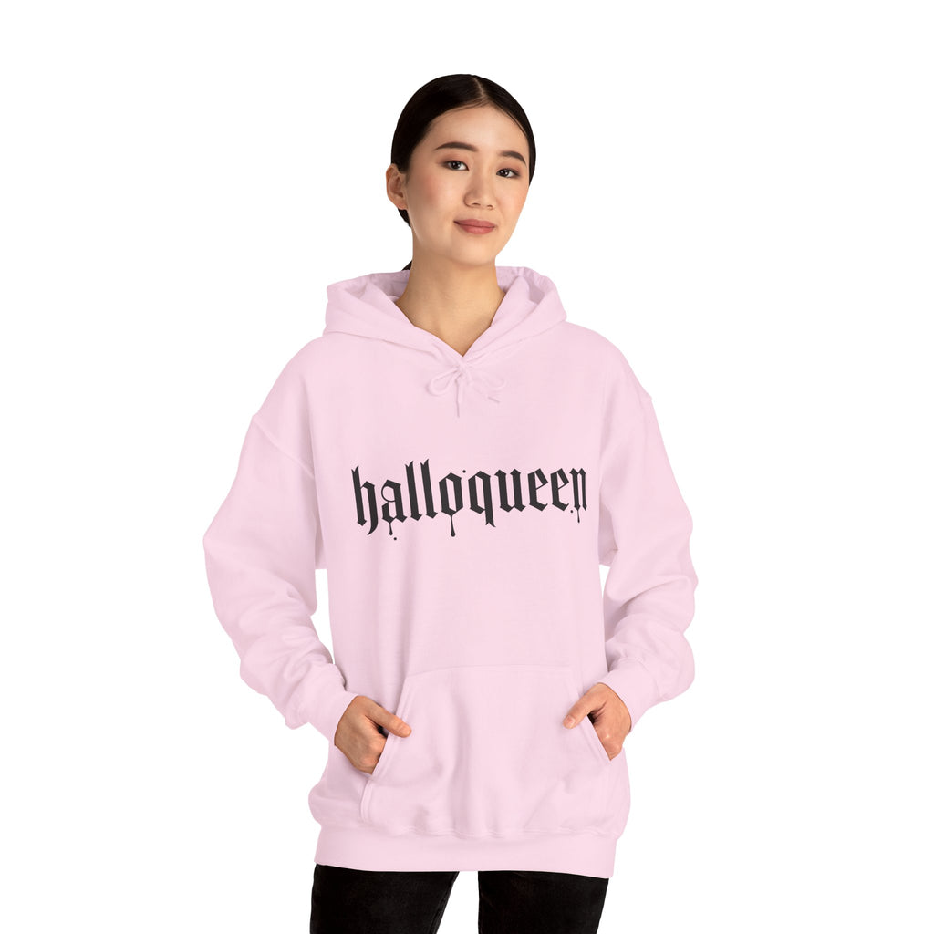HalloQueen Hoodie — Gothic Halloween "halloqueen" Pullover