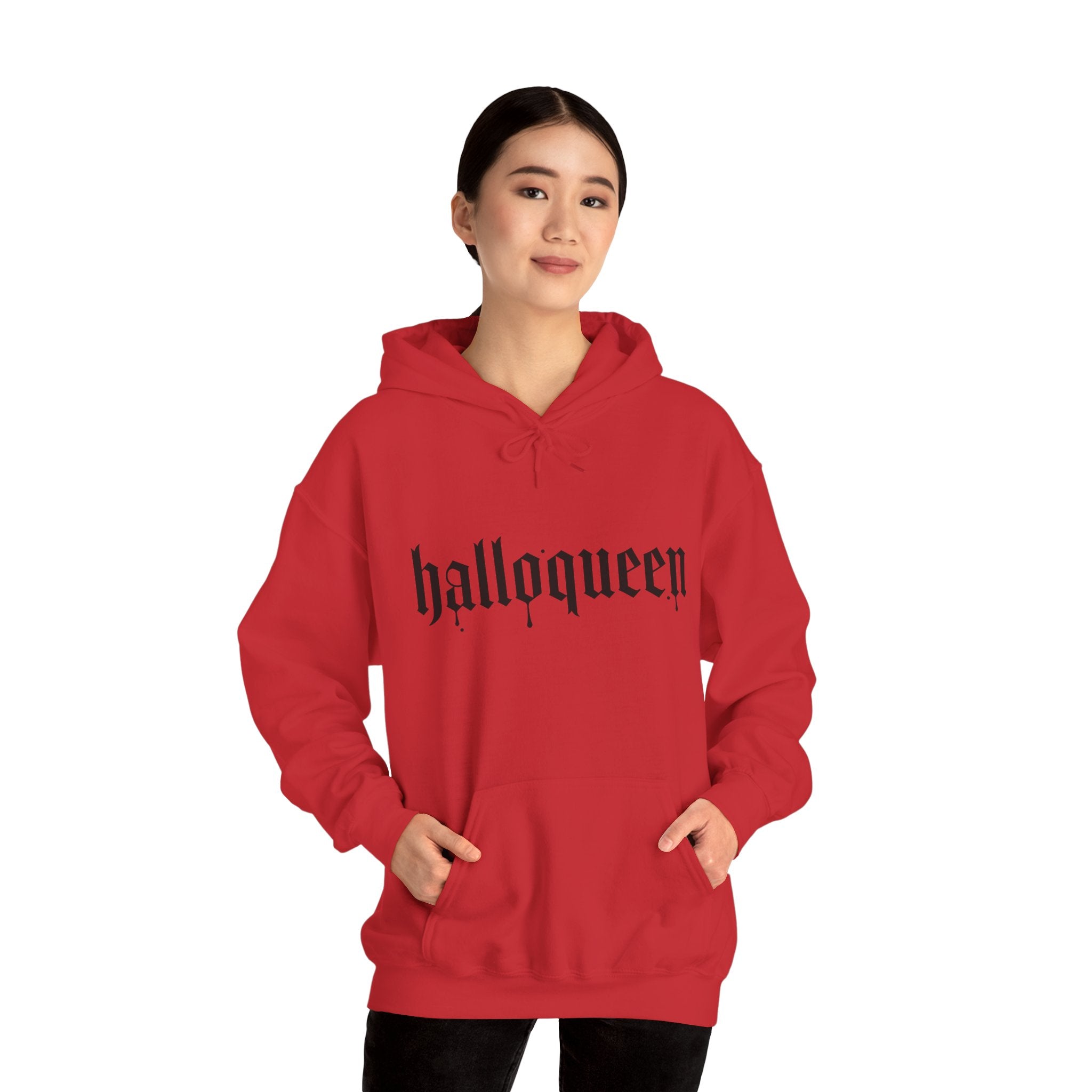 HalloQueen Hoodie — Gothic Halloween "halloqueen" Pullover