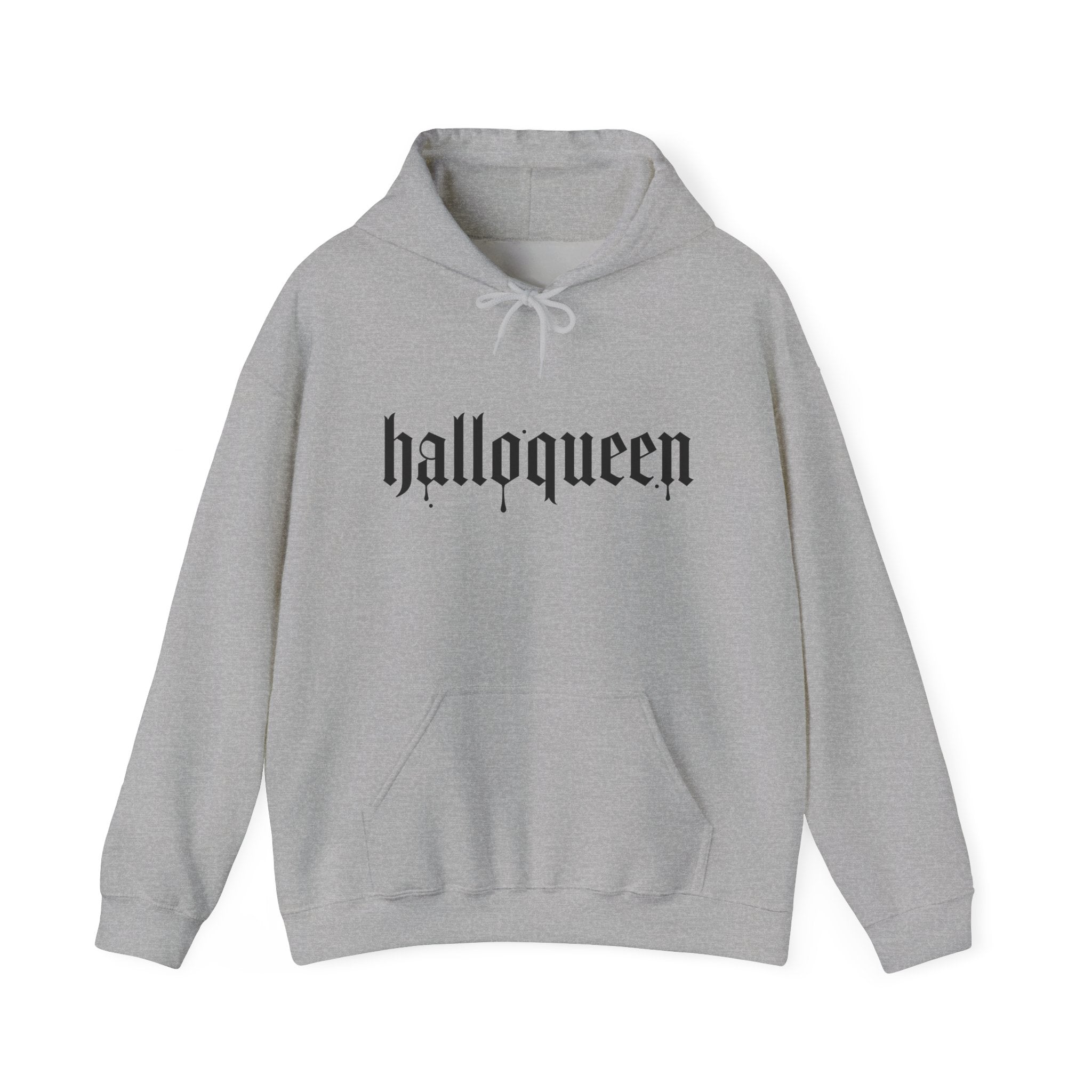 HalloQueen Hoodie — Gothic Halloween "halloqueen" Pullover