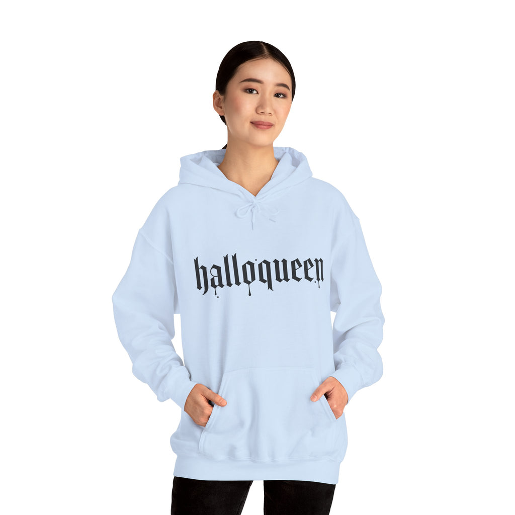 HalloQueen Hoodie — Gothic Halloween "halloqueen" Pullover