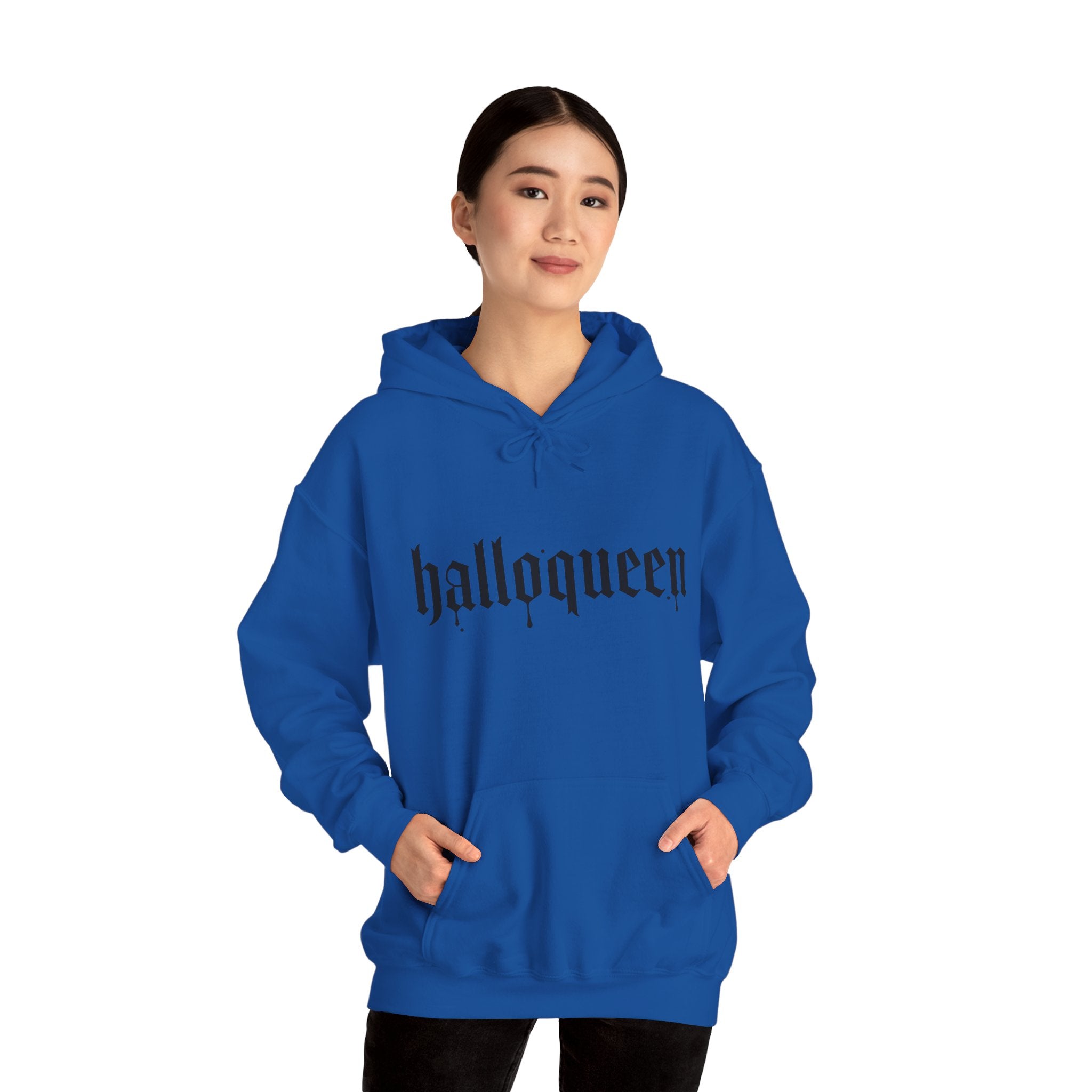 HalloQueen Hoodie — Gothic Halloween "halloqueen" Pullover