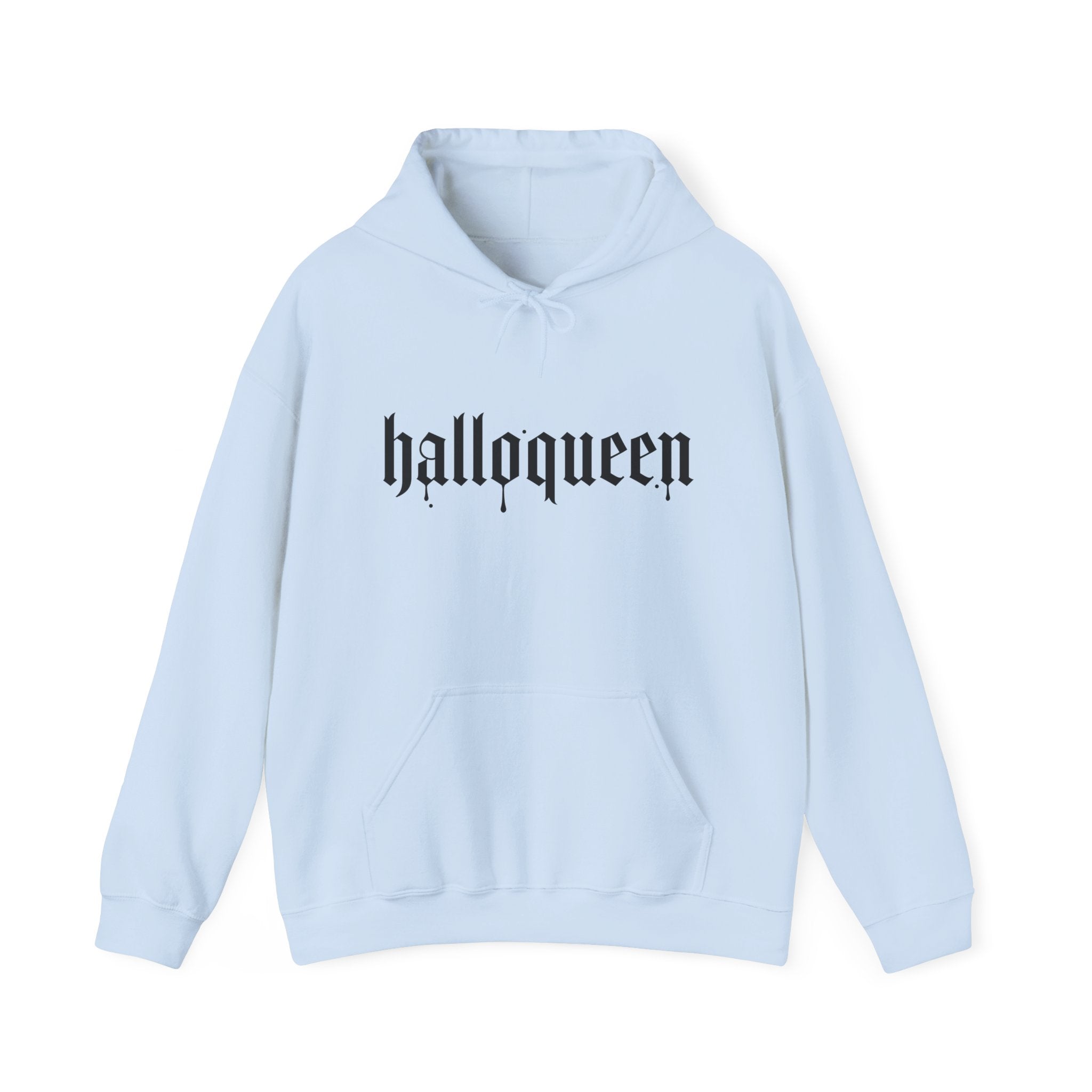HalloQueen Hoodie — Gothic Halloween "halloqueen" Pullover
