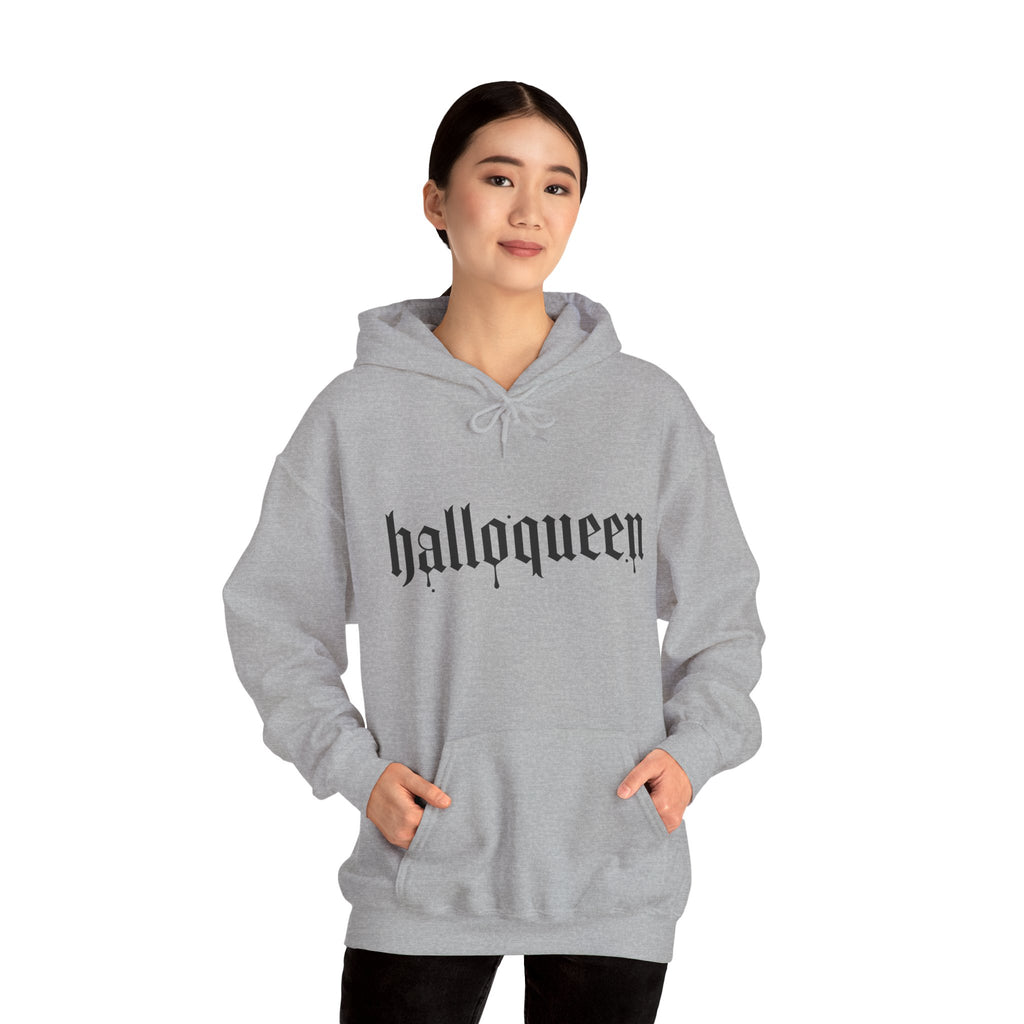 HalloQueen Hoodie — Gothic Halloween "halloqueen" Pullover