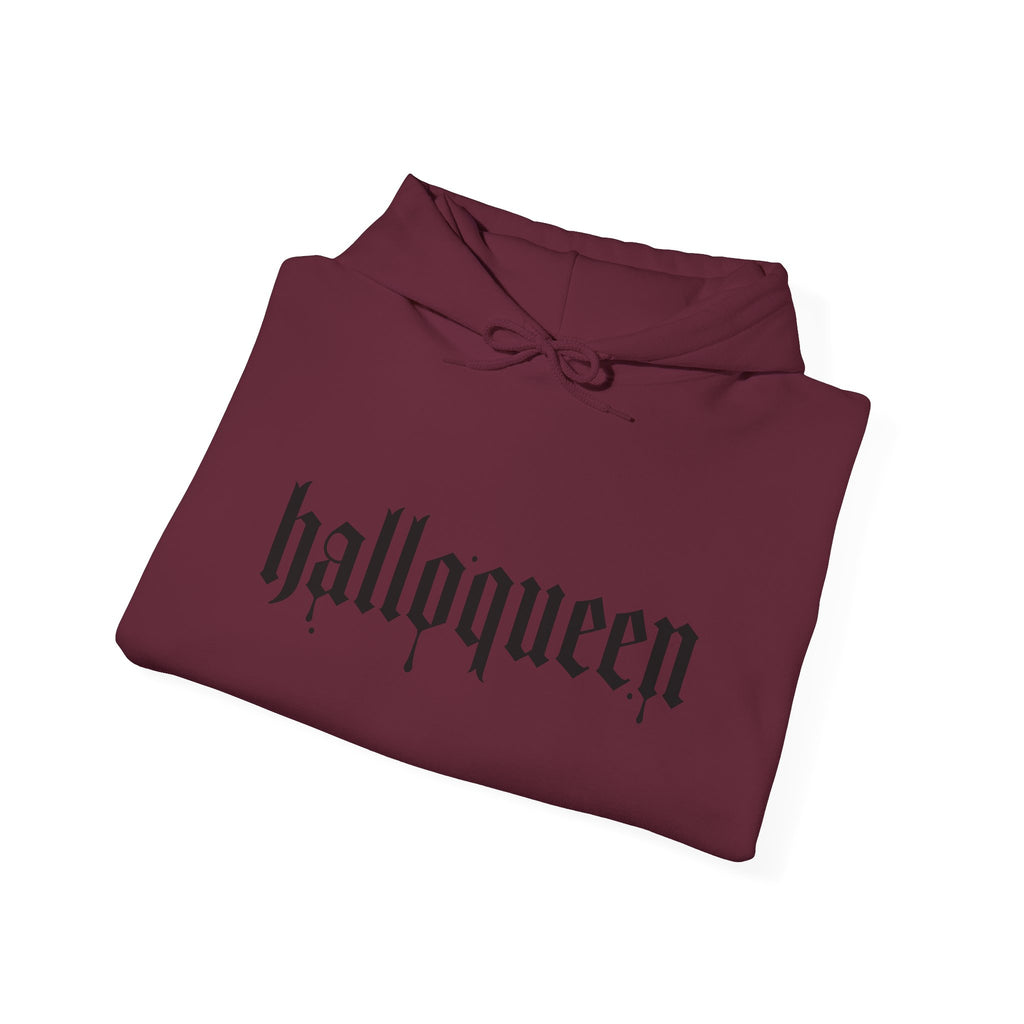 HalloQueen Hoodie — Gothic Halloween "halloqueen" Pullover