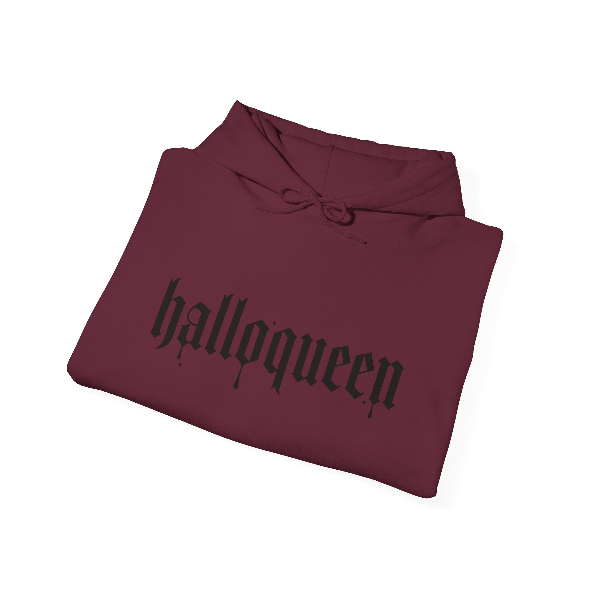HalloQueen Hoodie — Gothic Halloween "halloqueen" Pullover