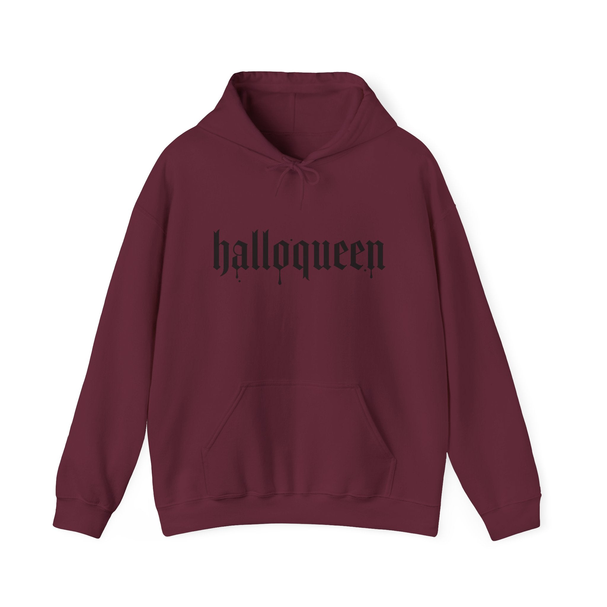 HalloQueen Hoodie — Gothic Halloween "halloqueen" Pullover