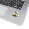Mushroom Terrarium Kiss-Cut Sticker — Frog in Jar Cute Nature Decal