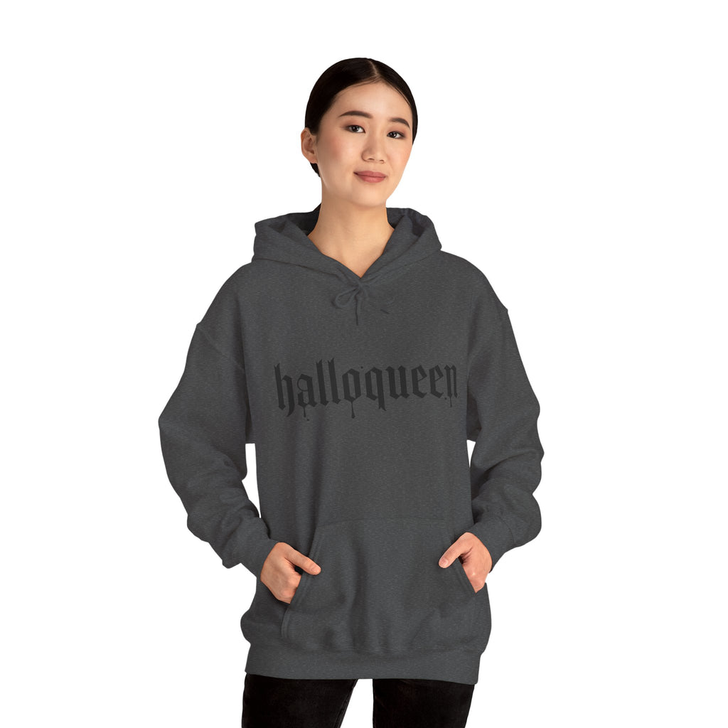 HalloQueen Hoodie — Gothic Halloween "halloqueen" Pullover